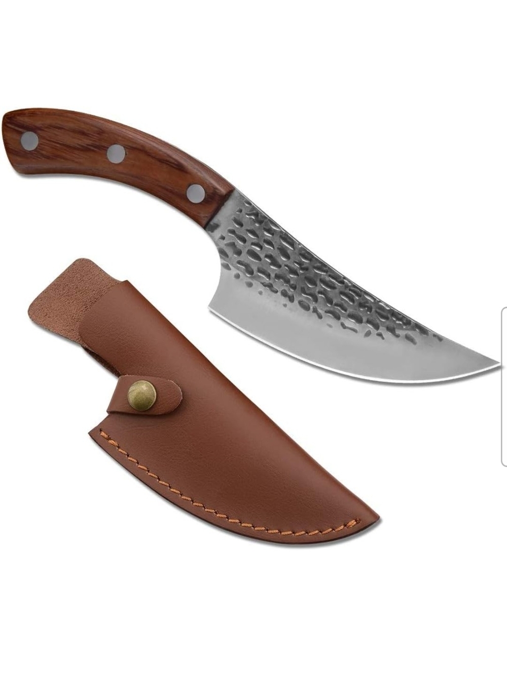 Siedo Boning Knife, Butcher Kitchen Chef Knife Leather Sheath 5.5'' Blade